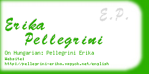 erika pellegrini business card